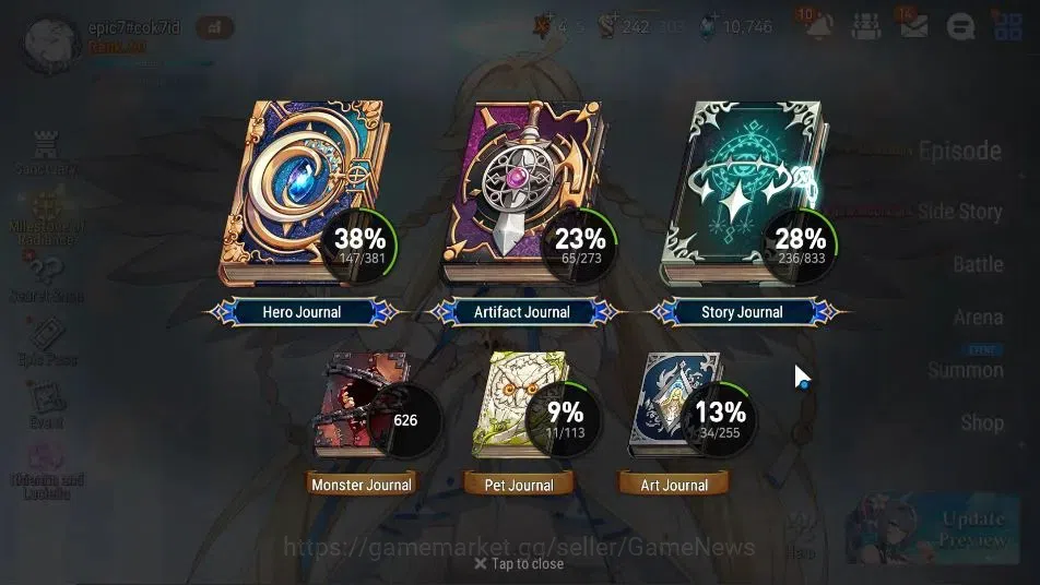 Epic Seven Accounts ASIA Unverif|New Era|11 ML(Salome,GenRAS,Belian,AB image 3