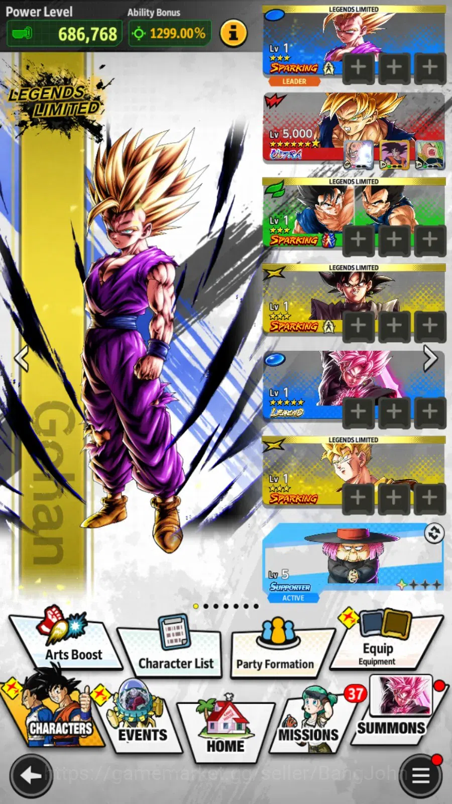 Dragon Ball Legends Accounts Android | High Level 144 acc, 8.3M TotalPower, 28. image 5
