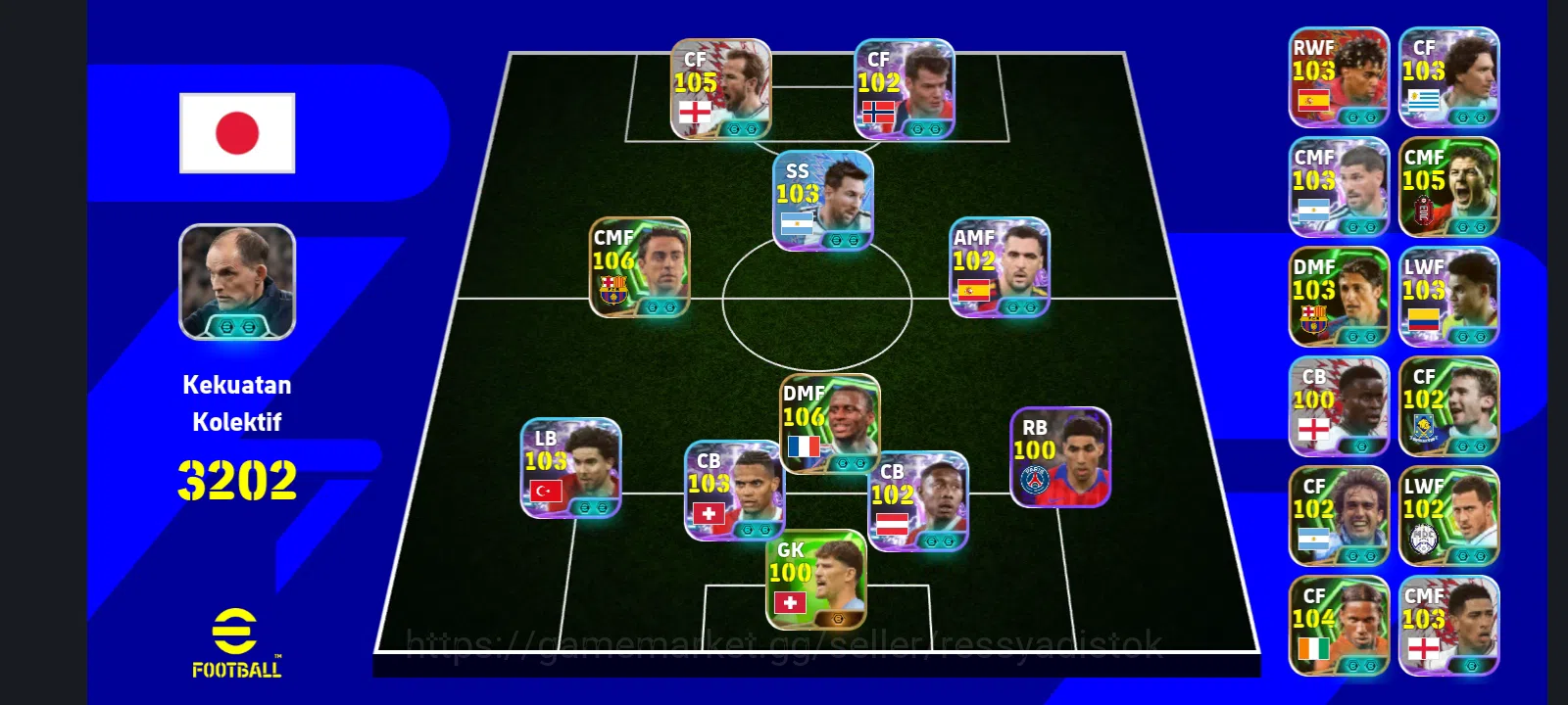 eFootball Accounts Legends & Iconic Players EFOOTBALL 2026 | NEW CARD PATRICK VIERA, ST SORLOTH, XAVI,G BATISTUTA, D NUNEZ 1
