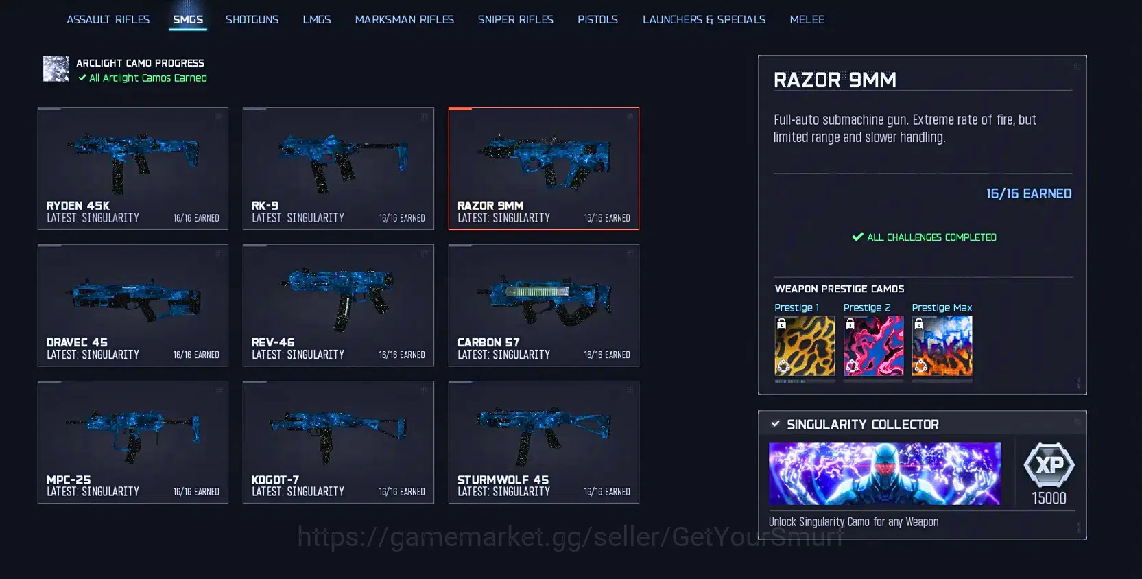 Call of Duty: Warzone Accounts BO7 /  WZ | 30 Singularity Camos ◆ Handmade ◆ Link image 4