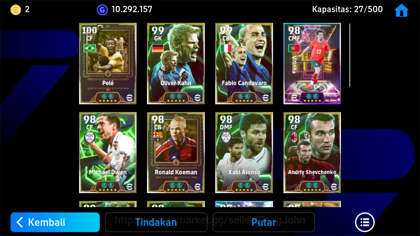 eFootball Accounts Power 3211|Pele epic,Shevchenko epic,owen epic,vit image 3