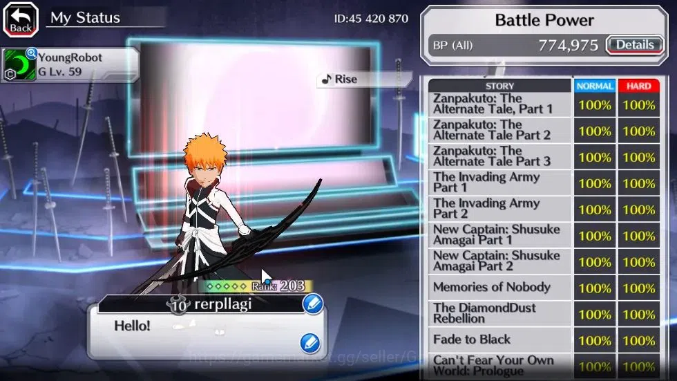 Bleach: Brave Souls Accounts [GLOBAL]52K Orbs|2 Ichigo Renewd NewVersion,TYBW25 image 6