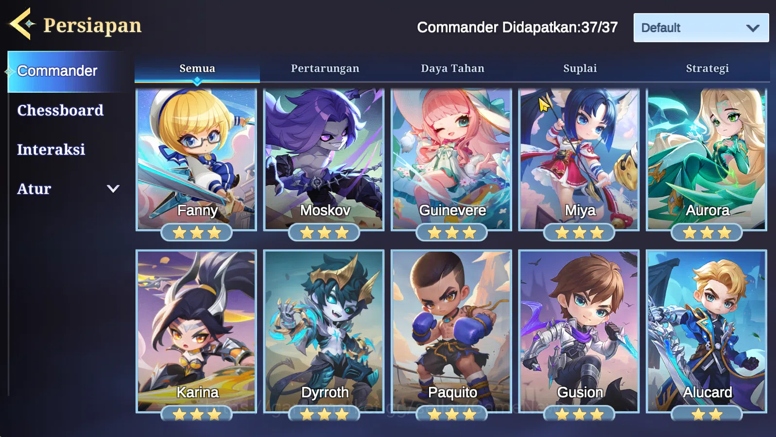Magic Chess: Go Go Accounts Hight Rank Glory 279|37 Commander 24 Max 10