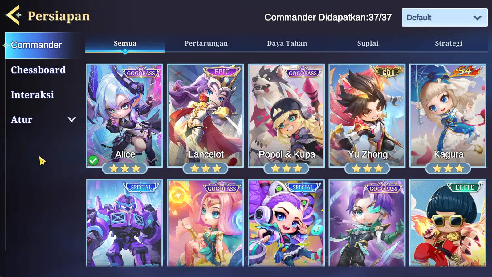 Magic Chess: Go Go Accounts Hight Rank Glory 279|37 Commander 24 Max 8