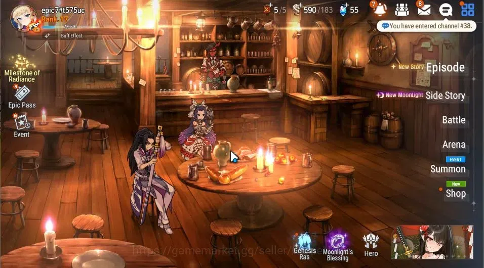 Epic Seven Accounts GLOBAL|UnVerif|3 ML|Rhiana N Luciel,FLCecilia,BW I image 1