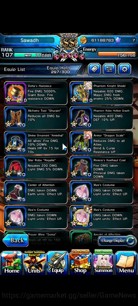 Grand Summoners Accounts Global|Rank 107|16 Ascend|Sunraku,Oikatzo[Momo,Alp image 13