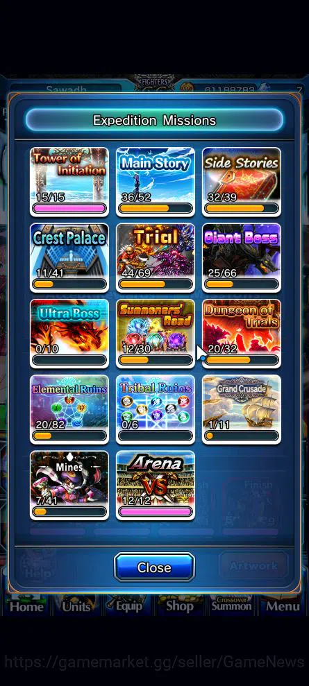Grand Summoners Accounts Global|Rank 107|16 Ascend|Sunraku,Oikatzo[Momo,Alp image 15