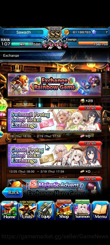 Grand Summoners Accounts Global|Rank 107|16 Ascend|Sunraku,Oikatzo[Momo,Alp image 16