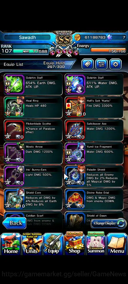 Grand Summoners Accounts Global|Rank 107|16 Ascend|Sunraku,Oikatzo[Momo,Alp image 9