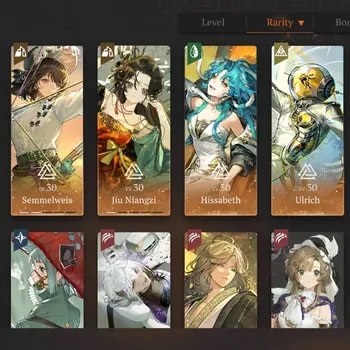 Reverse: 1999 Accounts Midgame Global|Lv 47|17 SSR 4 Limited|Nautika P5 + Psychube,Jiu Niangzi P1,Anjo Nala,Rhiannon