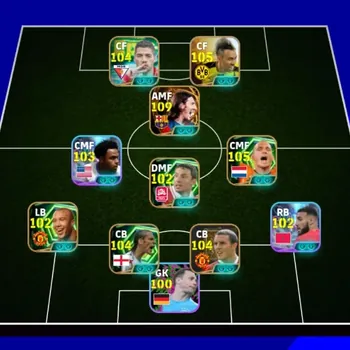 eFootball Accounts Legends & Iconic Players Android|Power 3208|BigTime Lionel Messi '07|15Epic P.E.Aubameyang X
