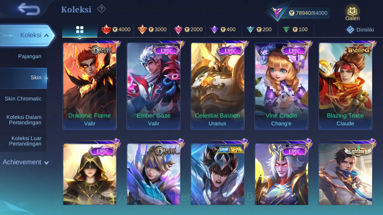 Mobile Legends: Bang Bang Accounts GLOBAL Hero 104 Skin 271 | 11.11 Nolan | JJK Julia image 7