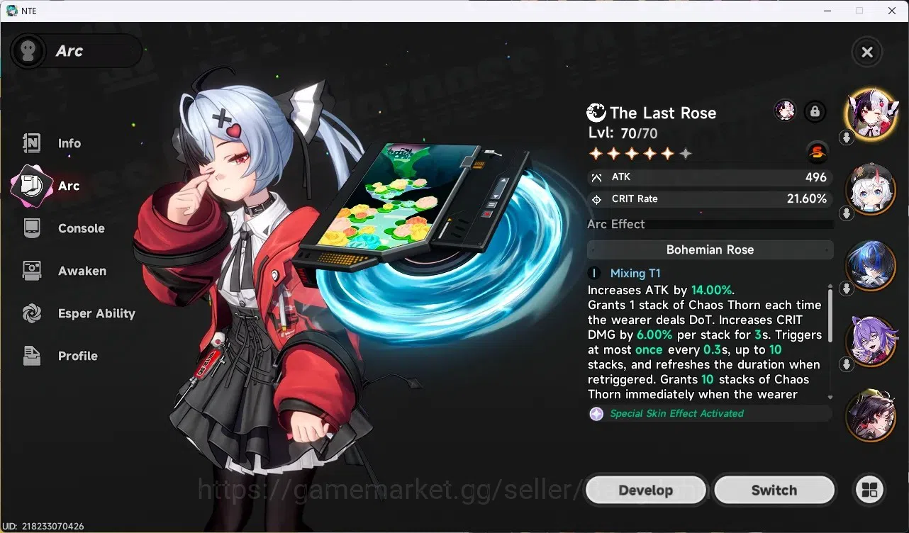 Neverness to Everness Accounts SEA|Lv 46|8 S-Class [LacrimosaA2,NanallyA1+Phoenix image 4