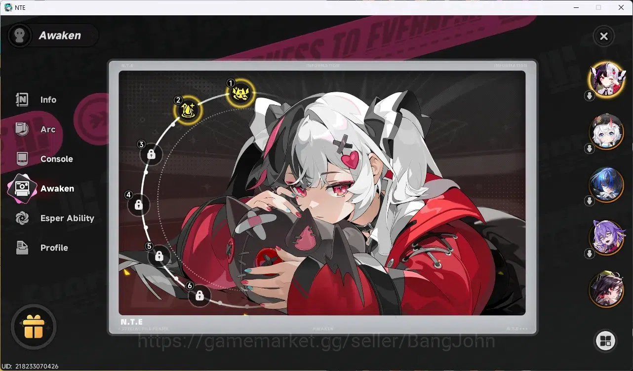 Neverness to Everness Accounts SEA|Lv 46|8 S-Class [LacrimosaA2,NanallyA1+Phoenix image 5