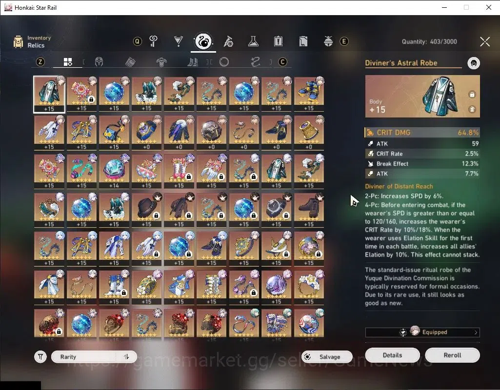 Honkai Star Rail Accounts Asia|TL 70|5 PremTeam|25 Limited|[(FeixiaoE1,Casto image 11