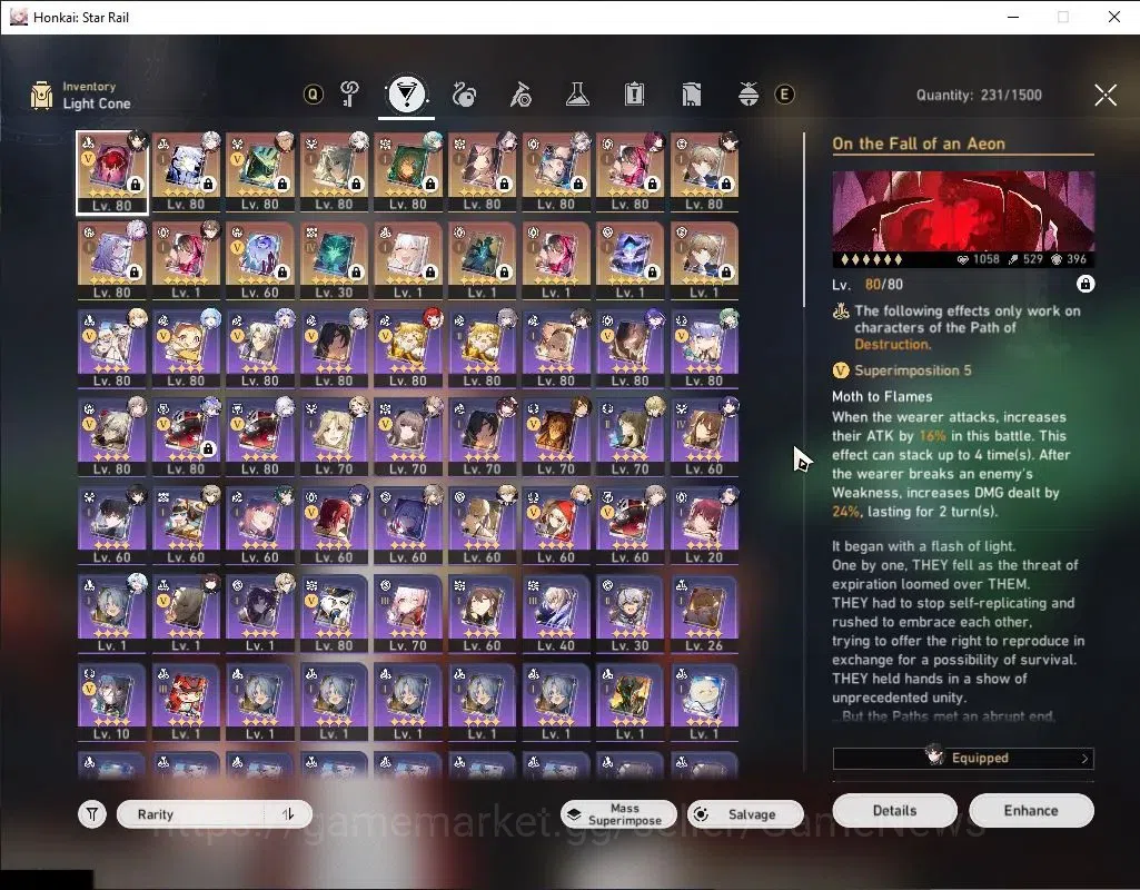 Honkai Star Rail Accounts Asia|TL 70|5 PremTeam|25 Limited|[(FeixiaoE1,Casto image 9