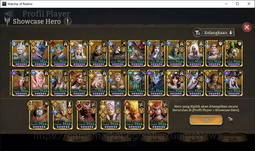 Watcher of Realms Accounts GLOBAL 60x|14M Power|13 Lord[ValderonA5,IngridA2,E image 11