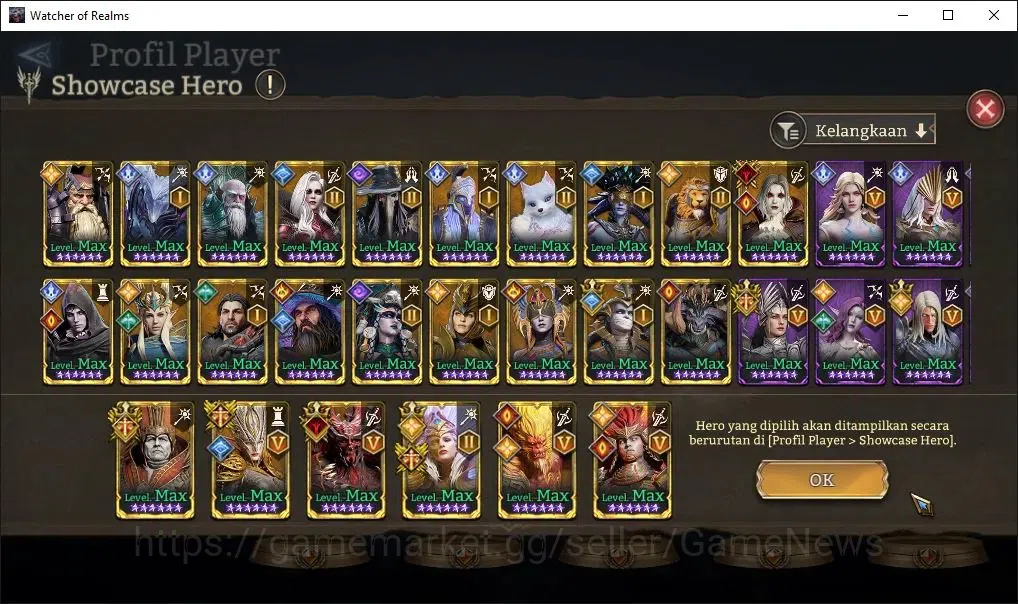 Watcher of Realms Accounts GLOBAL 60x|14M Power|13 Lord[ValderonA5,IngridA2,E image 13