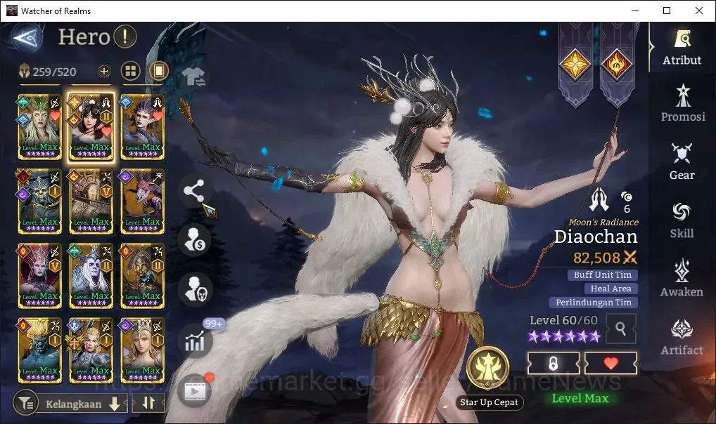 Watcher of Realms Accounts GLOBAL 60x|14M Power|13 Lord[ValderonA5,IngridA2,E image 15