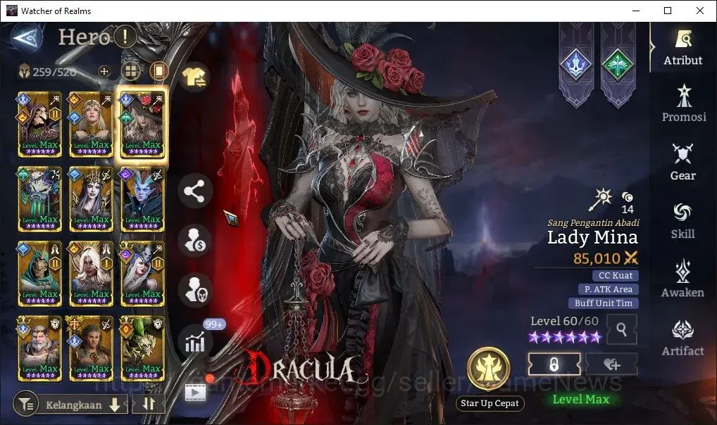 Watcher of Realms Accounts GLOBAL 60x|14M Power|13 Lord[ValderonA5,IngridA2,E image 19