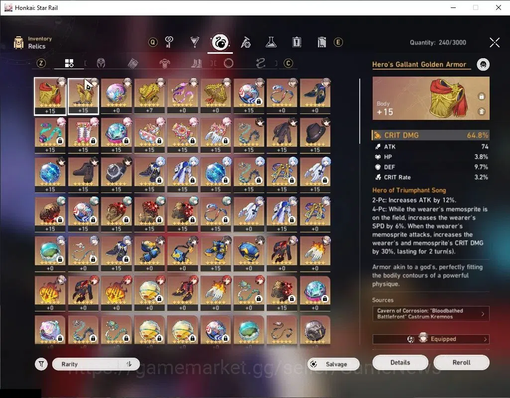 Honkai Star Rail Accounts Asia|TL 62|Free GI|8 Limited|(Anaxa,Sunday)+Sign,E image 7