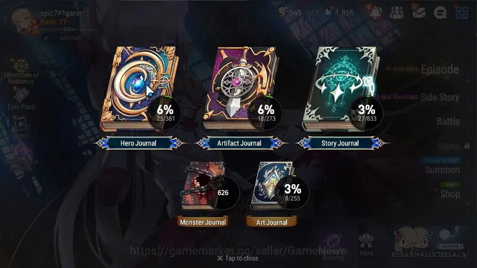 Epic Seven Accounts GLOBAL Unverif|New Era|2 ML(Rhianna&Luciella, LC B image 3