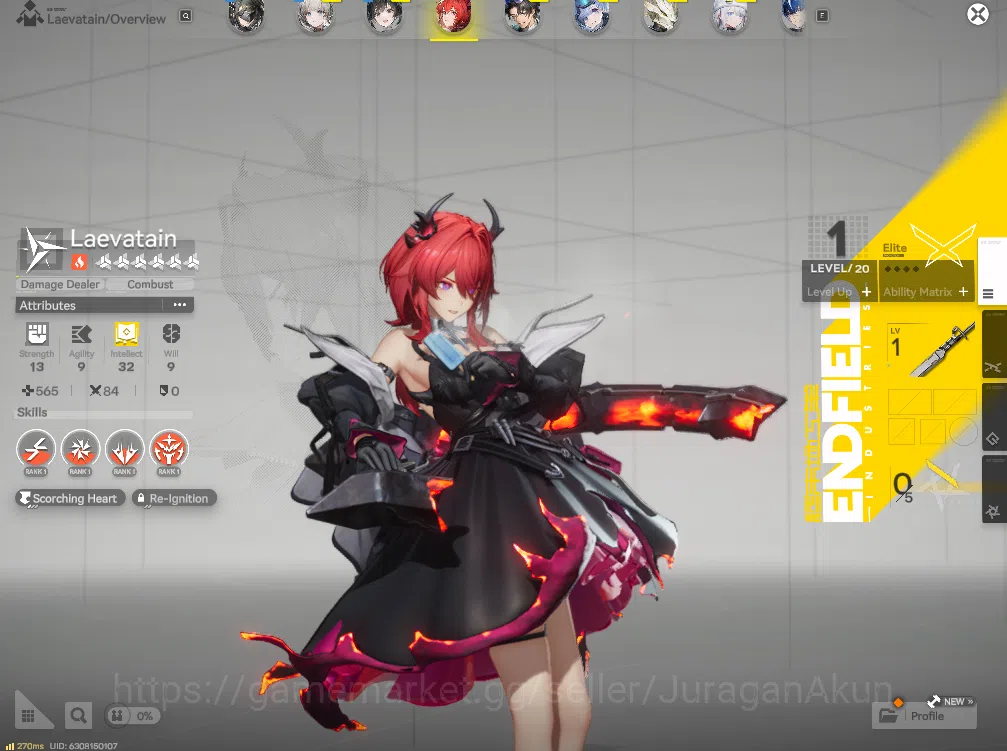 Arknights: Endfield Accounts NA/EU LVL 2 |Starter + 1 Meta SSR (Laevatain) + 4 SR Character + 2200 Oroberyl + HH-10xPermit 2