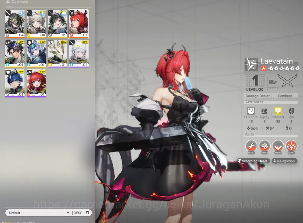 Arknights: Endfield Accounts NA/EU LVL 2 |Starter + 1 Meta SSR (Laevatain) + 4 SR Character + 2200 Oroberyl + HH-10xPermit 8