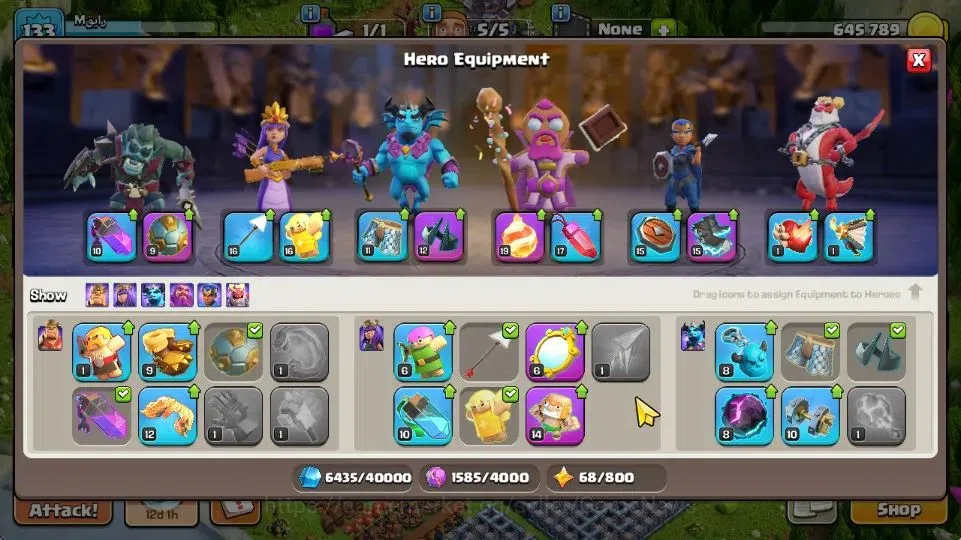 Clash of Clans Accounts TH 15-BH 8|LV 133|Limited Skin|HH 9|BK 40,AQ 60,GW image 10