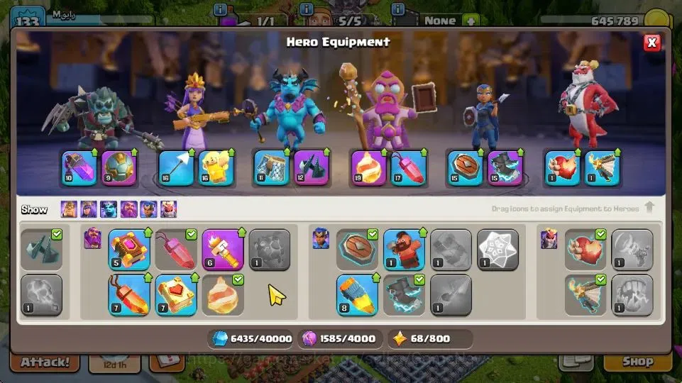 Clash of Clans Accounts TH 15-BH 8|LV 133|Limited Skin|HH 9|BK 40,AQ 60,GW image 11