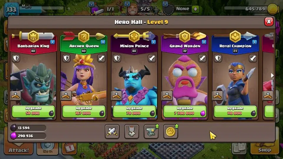 Clash of Clans Accounts TH 15-BH 8|LV 133|Limited Skin|HH 9|BK 40,AQ 60,GW image 8