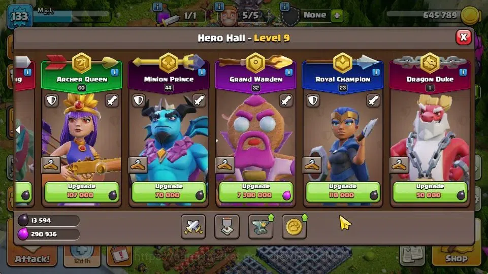 Clash of Clans Accounts TH 15-BH 8|LV 133|Limited Skin|HH 9|BK 40,AQ 60,GW image 9