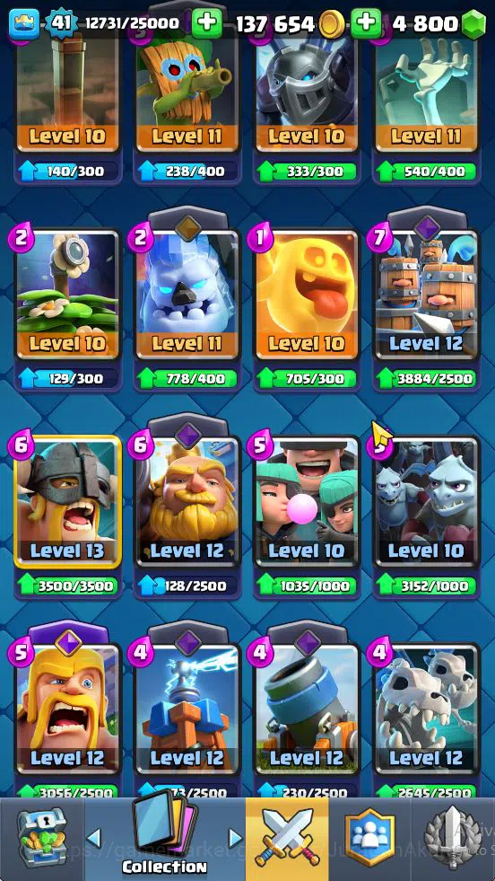 Clash Royale Accounts Lv 41|Trophy 8726|KTL 13|LMT Skin|Card 121|1 Hero image 18