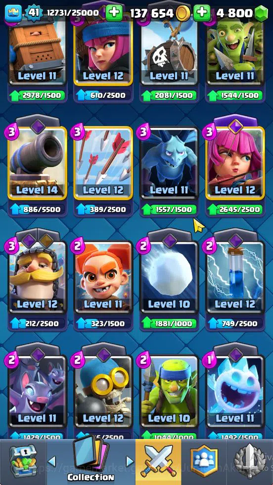 Clash Royale Accounts Lv 41|Trophy 8726|KTL 13|LMT Skin|Card 121|1 Hero image 19