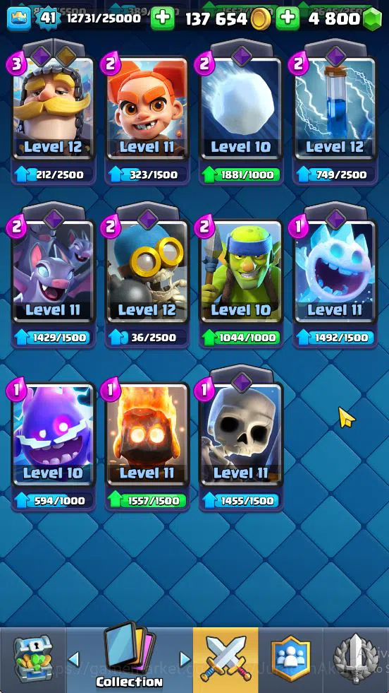 Clash Royale Accounts Lv 41|Trophy 8726|KTL 13|LMT Skin|Card 121|1 Hero image 20