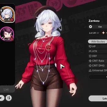 Neverness to Everness Accounts America|HL 19|TL 5|2 SClass 1 Limit[Zankou+Skin]|1 STD[Hathor]|3 Glider[Scarlet