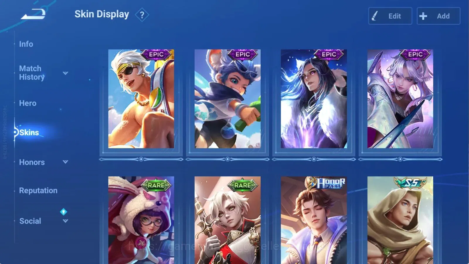 Honor of Kings Accounts Global | 54H 28S | EPIC Hou Yi, EPIC Flowborn, EPI image 3