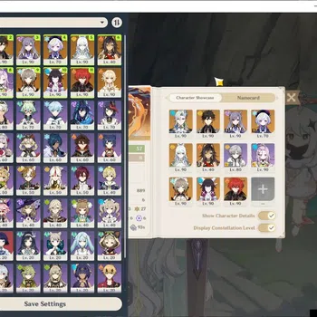 Genshin Impact Accounts Others Asia|AR 57|5 LMT(Sandrone,Columbina,Neuilate)+Sign,Zibai,Zongli+5