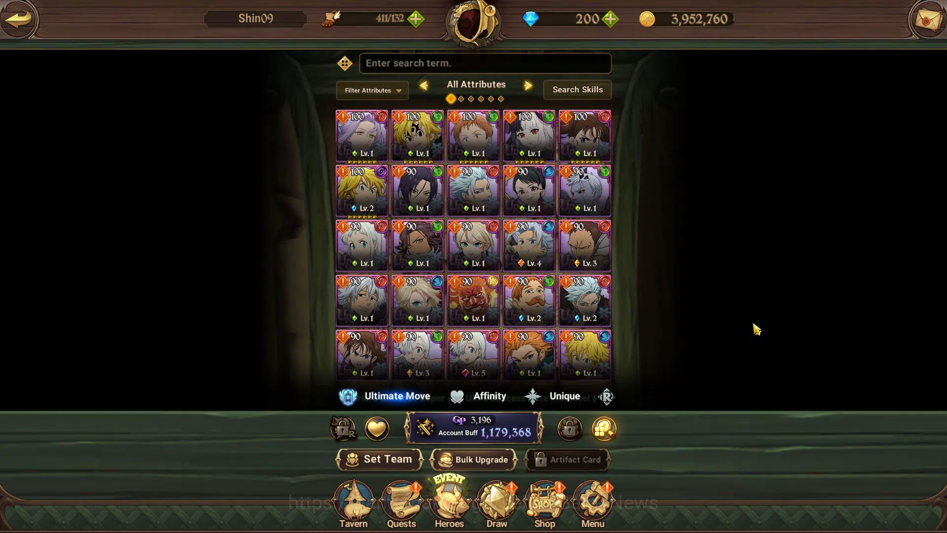 The Seven Deadly Sins: Grand Cross Accounts Starter Global | fresh Starter Ch 2 | 1,1M CC | 200 DM | 3 UR | Opressor Demon 4