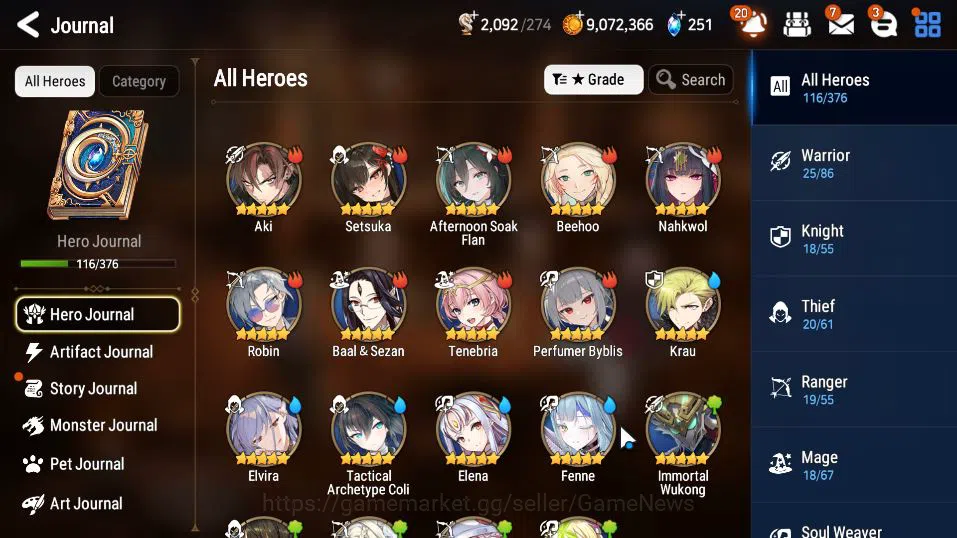 Epic Seven Accounts GLOBAL Unverif|New Era|6 ML(E Ilynav,SP Politis,A image 18