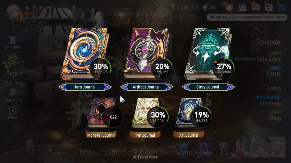 Epic Seven Accounts GLOBAL Unverif|New Era|6 ML(E Ilynav,SP Politis,A image 20