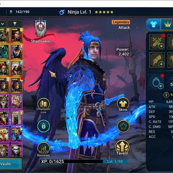 Raid: Shadow Legends Accounts Mid-Game Lv 17|716K Power|18 Legend(Ninja,Dorothy,Artax,Rathalos,Ezio,Xenomorph,Leminisi,Mc