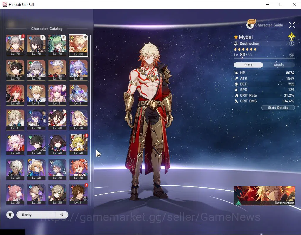 Honkai Star Rail Accounts Asia|TL 60|2 GCS|7 Limited|[Mydei,Dan Heng PT]+Sig image 10