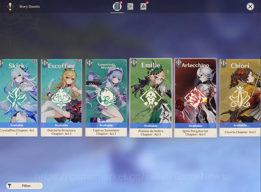 Genshin Impact Accounts ASIA|AR 59|9 Limited+8(*5WEP)|Linnea,(Arlecchino,R image 6