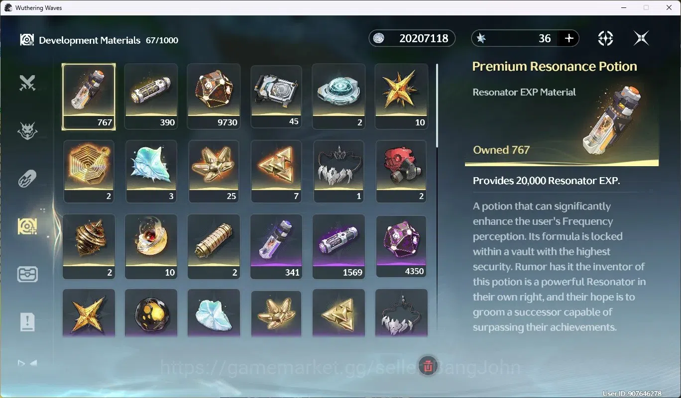 Wuthering Waves Accounts SEA|UL 52|Rank 6|1 Char Limited [Phrolova R6 + Sig image 13