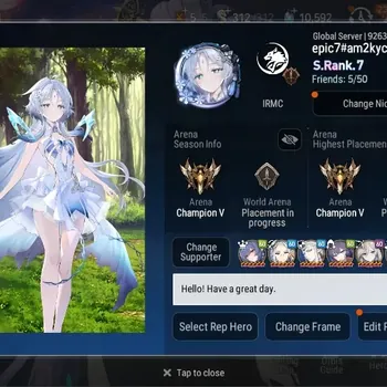 Epic Seven Accounts High-End Global Unverif|S.Rank.7|19 ML(Lisette,Renoa Collab,NM Luna,Salome,M Chloe,etc)|PoH ON|Stigma