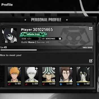 BLEACH: Soul Resonance Accounts Nuverse SEA Lv 45|9 SSR|5 Sign|[IchiBan,Ichigo