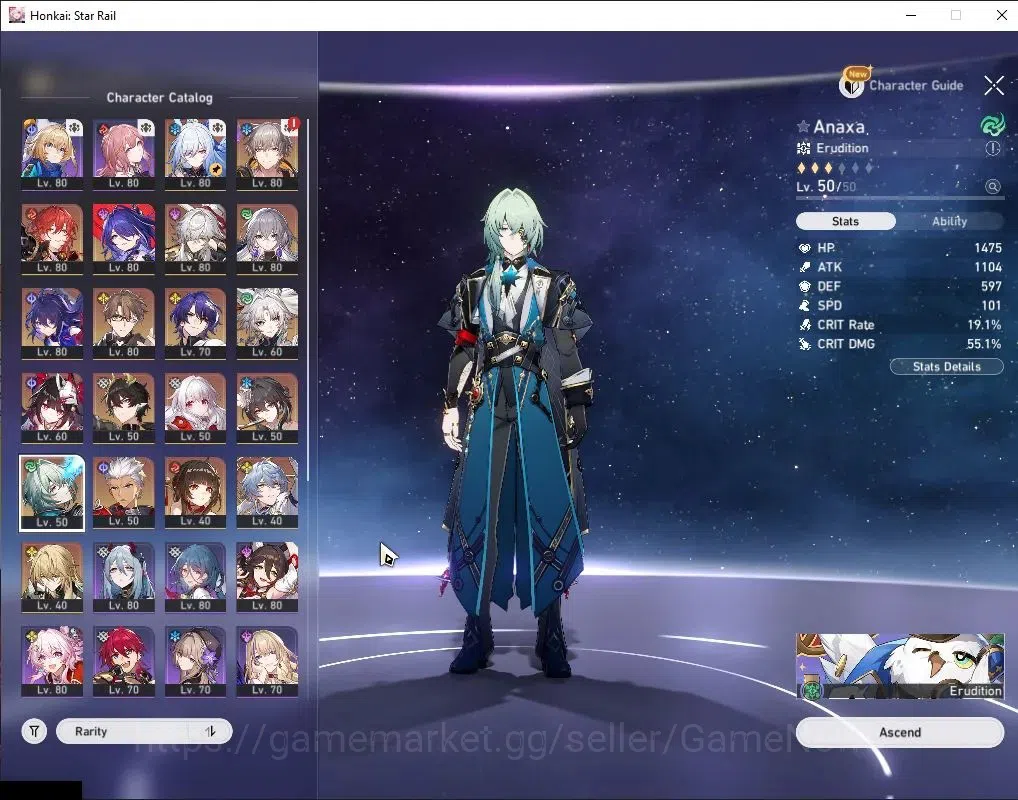 Honkai Star Rail Accounts Asia|TL 65|2,7k SJ|13 Limited|Anaxa,Sunday,Lingsha image 5