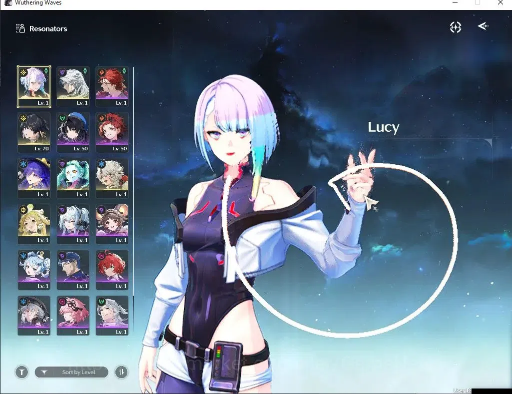 Wuthering Waves Accounts Starter SEA | UL 48| 3 Limited| Lucy RC 5 + Sign, Lucilla, Rebecca |DB Lvl 30|Female MC|Log 2