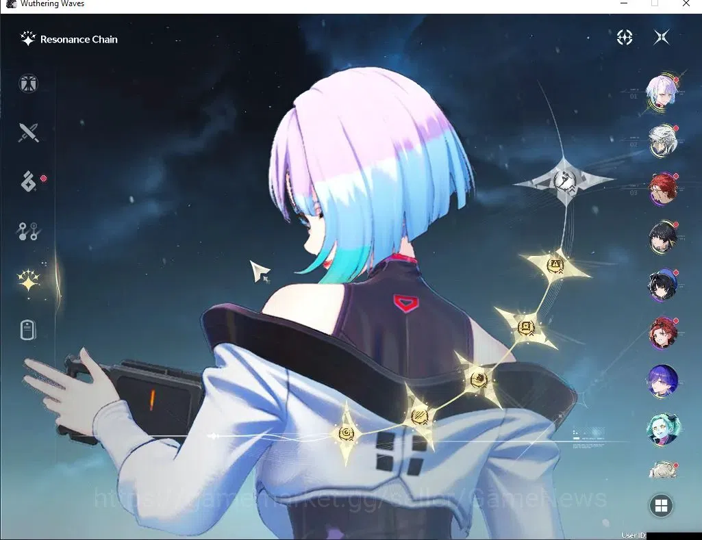 Wuthering Waves Accounts Starter SEA | UL 48| 3 Limited| Lucy RC 5 + Sign, Lucilla, Rebecca |DB Lvl 30|Female MC|Log 3